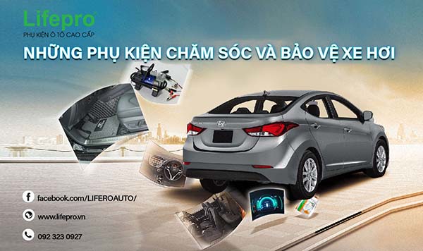 Những phụ kiện chăm sóc và bảo vệ xe hơi
