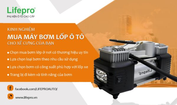 Kinh nghiệm khi mua máy bơm lốp ô tô cho xế cưng của bạn